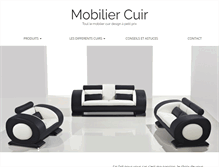 Tablet Screenshot of mobiliercuir.com